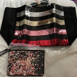 Victoria Secret Tote Bag & Wristlet